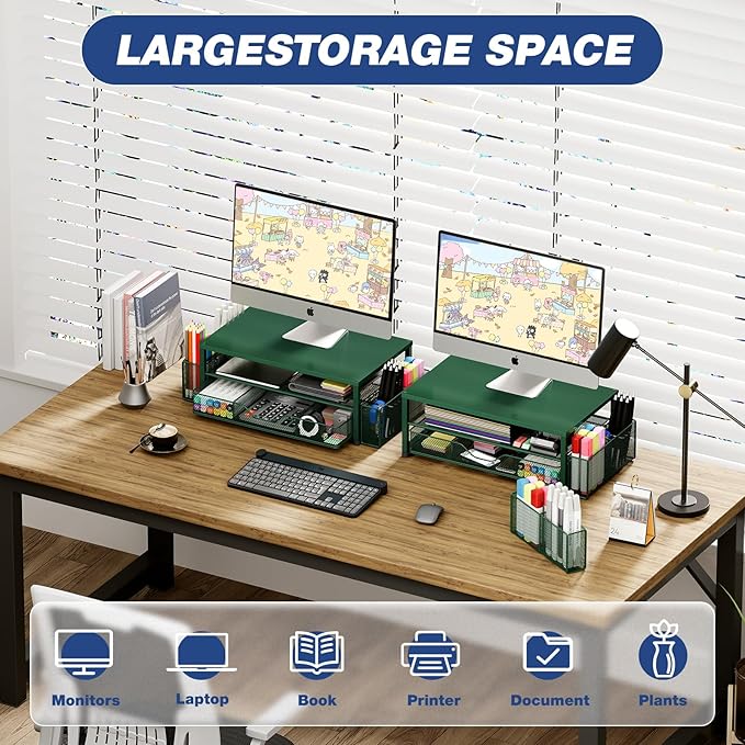 Desk Organizers and Accessories, Dark Green