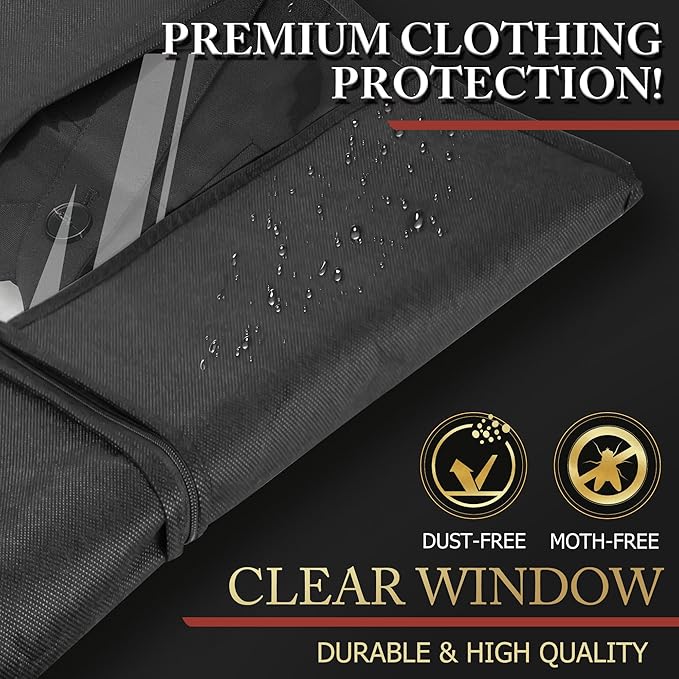 10 Pack 40-inch Garment Bags for Travel