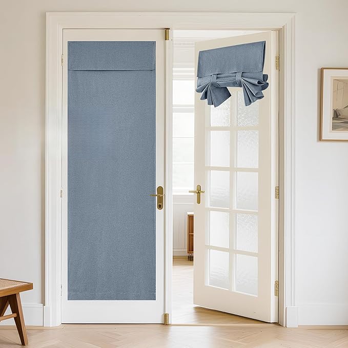 RYB HOME Blackout Curtains - 69" x 30" (1pc) - French Door Privacy