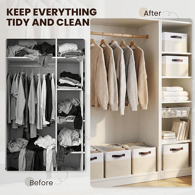 4 Pack Baby Clothes Organizer Bins
