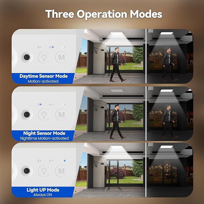 KINDEEP Motion Sensor Ceiling Light: Battery Operated Ceiling Light Wireless Indoor for Shower, Closets, Stairs, Hallway, Pantry, 3 Color Temperatures Dimmable, ‎White Shade 2 Pack