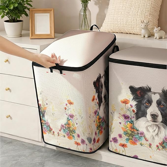 2pcs closet organizers and storage under bed,clothing blanket sweater sheet bedding comforter duvet quilt pillow toy storage bags with lids