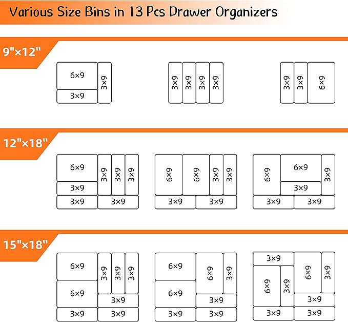 Office Drawer Organizers Bins Junk Drawer Organizers Tray Storage Dividers