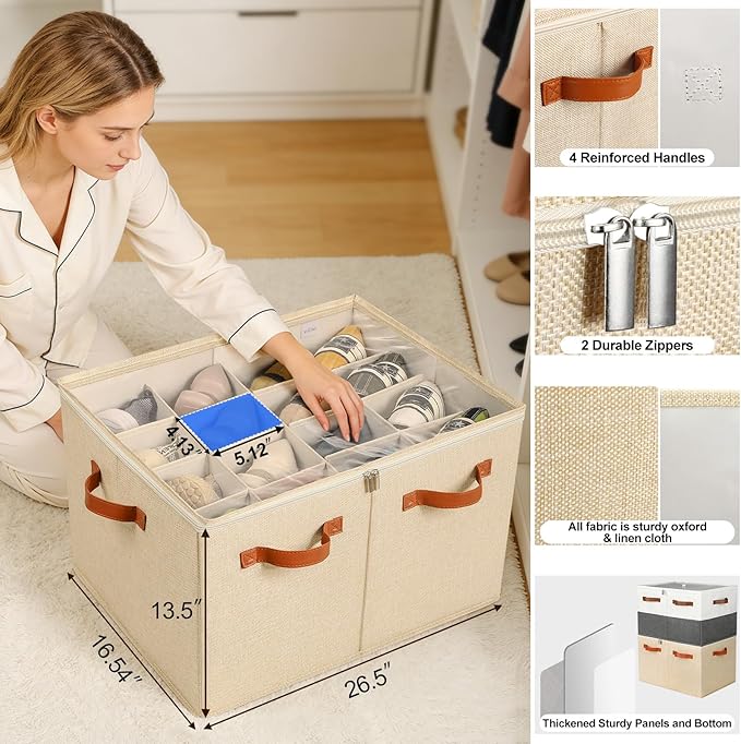 HOME Shoe Organizer for Closet 2 Pack, Fits 32 Pairs TP12J