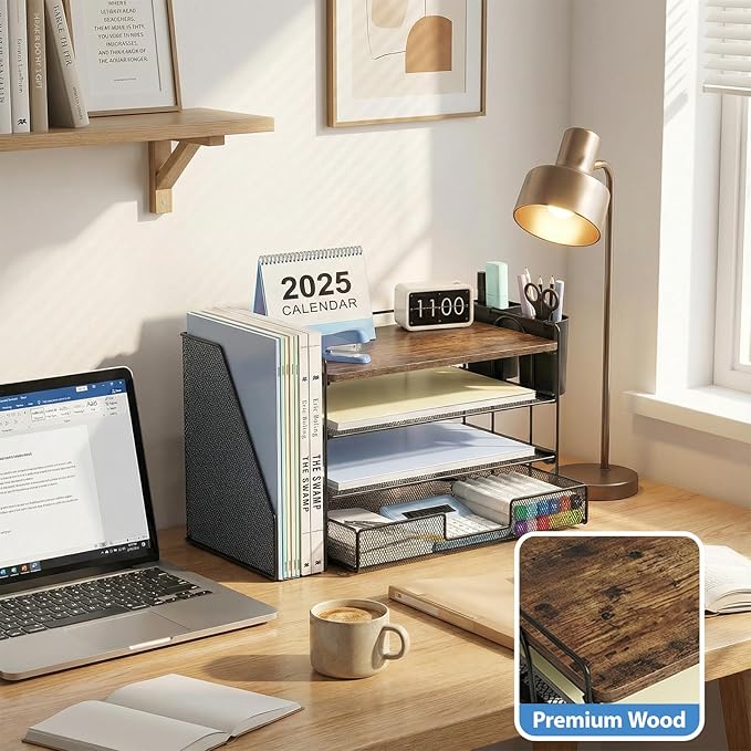 Wood Desk Organizers and Accessories