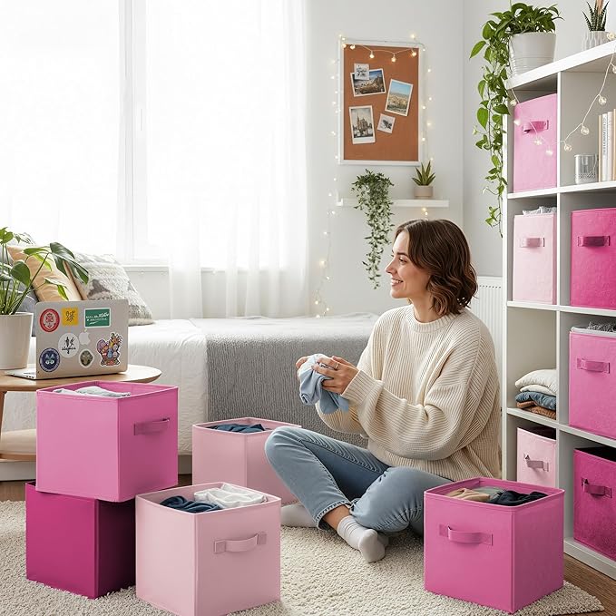 SAYS 11 Inch Cube Storage Bins, Cube Storage Organizer, 8-Pack