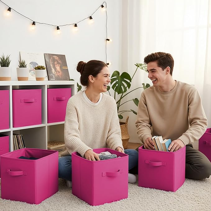 SAYS 11 Inch Cube Storage Bins, Cube Storage Organizer, Fabric Storage Bins