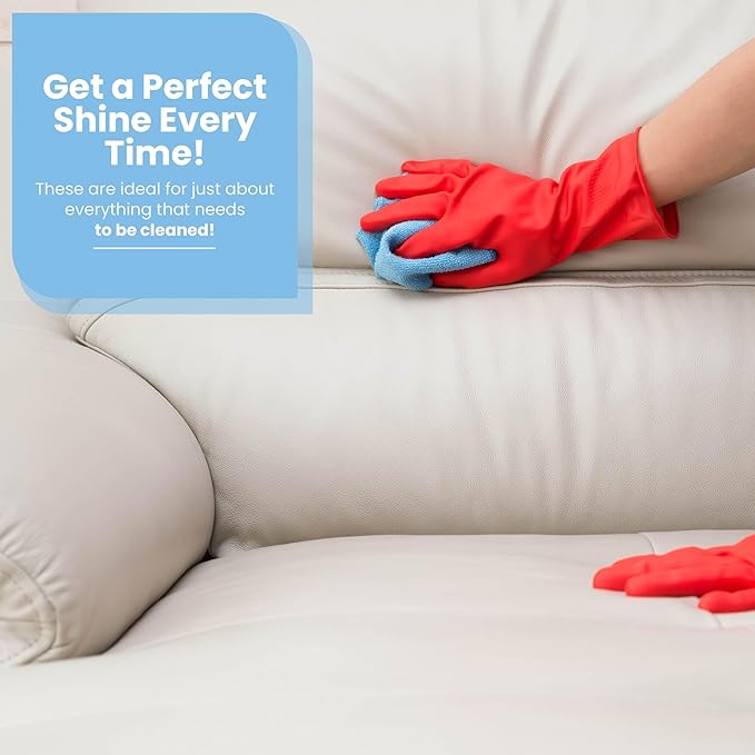 A&A Wiping Cloth- Microfiber Cleaning Towel, Super Absorbent Blue Microfiber Towels, Perfect for House, Cars, Windows, Gym and Office, Blue Microfiber 16x16 Towels, Pack of 180 Pieces