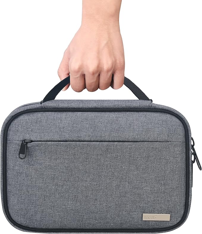 Lacdo Cord Organizer Travel, Cable Organizer Bag Case, Portable Electronics Organizer travel Case, 6 Layer Large Capacity Charging Cords Storage organizer for Cables, SD Card, Travel Essentials, Gray