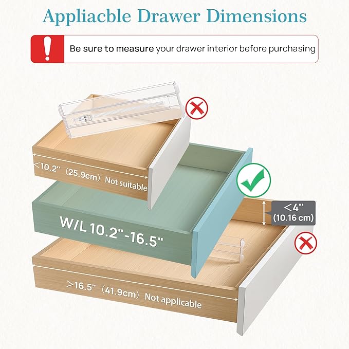 18 Pack Drawer Dividers for Clothes