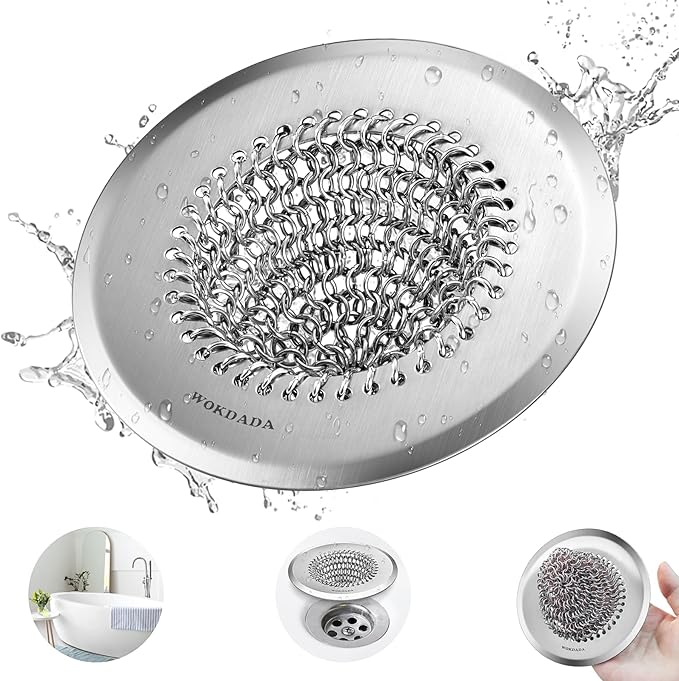 Wokdada Bathtub Drain Hair Catcher, Fast Drainage Shower Drain Hair Catcher