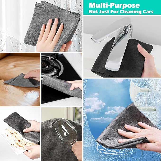 XANGNIER 4 Pack Car Drying Towel,Extra Large Microfiber Towels for Cars,Super Absorbent Micro Fiber Auto Drying Towel,Scratch Free
