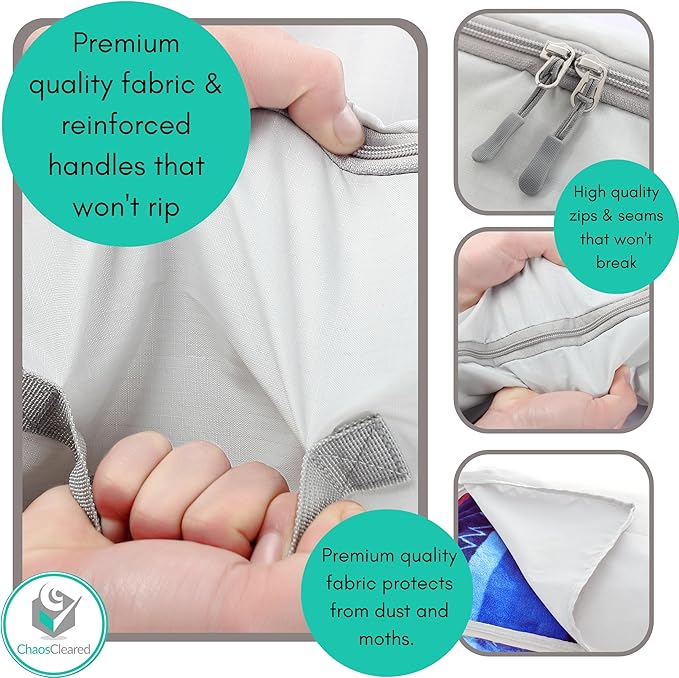 2 Pack Clothing Storage Bags Clothes Organizer folding fabric bags for sweaters