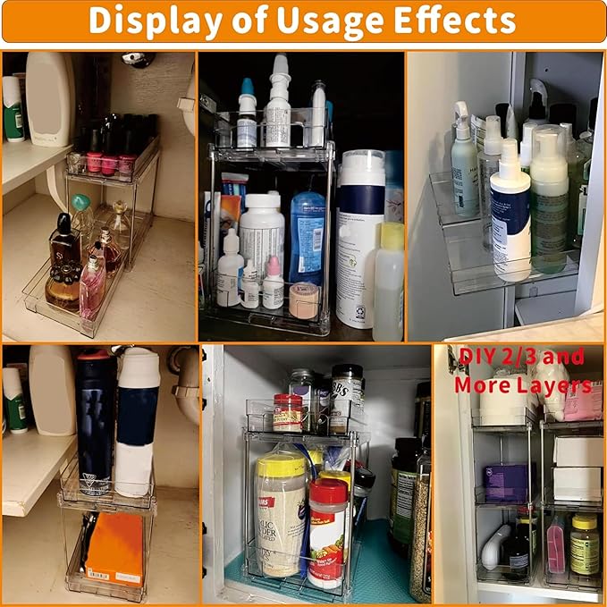 4 Set Bathroom Organizers and Storage