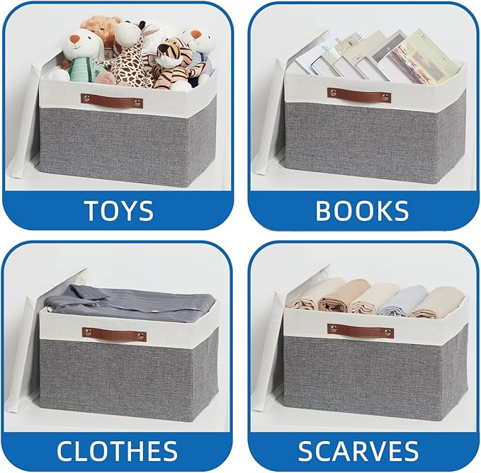Collapsible Storage Bins Storage Boxes with lid