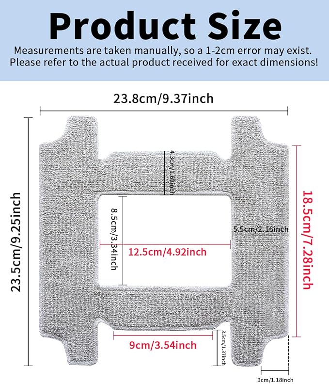 Window Cleaner Robot Replacement Cloths (8-Pack) - Sticky, Easy - Install for Spotless Windows - for YW769