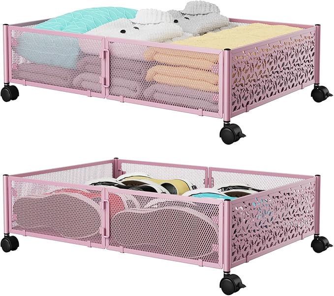 Under the Bed Storage Containers with Wheels, Under Bed Storage