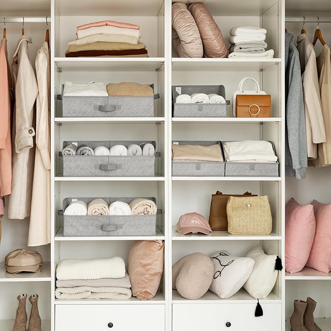 SAYS Trapezoid Storage Bin, Closet Shelf Organizers