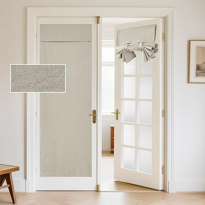 RYB HOME Blackout Curtains - 69" x 26" (1pc) - French Door Privacy