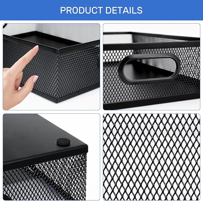 Desk Drawer Organizer with 6 Adjustable Dividers