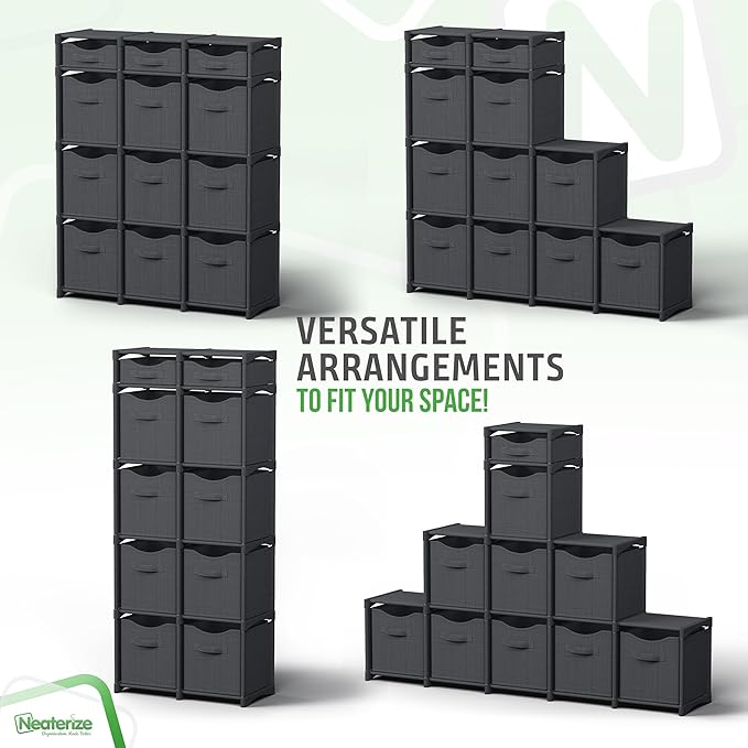 Cube Storage Organizer with Storage Bins Included - The Perfect Closet Organizers and Storage Solution. Includes 12 Storage Cubes, Great For Toy Storage, Closet Storage, Clothes Storage (Pink)