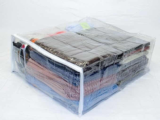 5-Pack X-Large (20" x 23" x 8") Heavy Duty Vinyl Zippered Storage Bags (Clear)