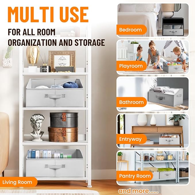 Extra Large Closet Organizers Bins 6 Pack