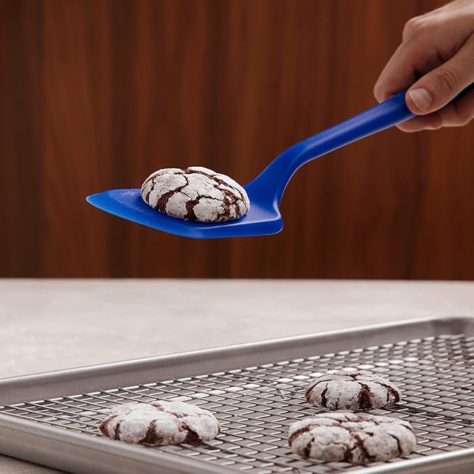 GIR: Get It Right Premium Silicone Spatula Turner - Non-Stick Heat Resistant Flip Spatula for Pancakes, Eggs, Cooking, Baking, and Mixing | Ultimate-13 IN IN, Navy