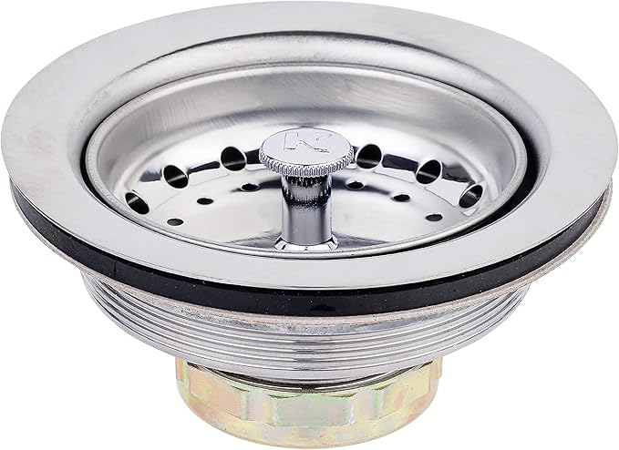 Keeney 1431SSBX Sink Strainer with Fixed Post Basket, Stainless Steel