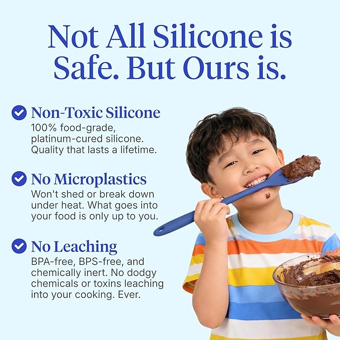 GIR 5-Piece Silicone Kitchen Utensils Set, Non-Toxic Cooking Utensils for Cooking and Baking, Heat Resistant, Food Grade, Dishwasher Safe Rubber Spatula, Ladle, Spoon - Rainbow