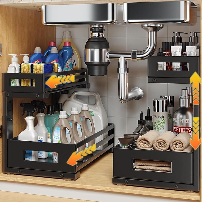 2-Pack Under Sink Organizer and Storage