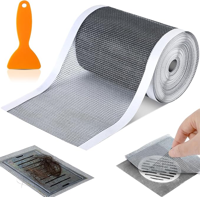 4" x 33ft Shower Drain Hair Catcher - 1 Pack