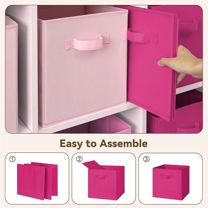 SAYS 11 Inch Cube Storage Bins, Cube Storage Organizer, 8-Pack