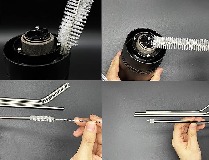 12 PCS Straw Cleaner Brush kit with 2mm-25mm /6.5-10 INCH for Tube and Pipe.Tumbler, Sippy Cup, Bottle with Straw