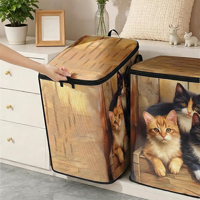 2pcs closet organizers and storage under bed,clothing blanket sweater sheet bedding comforter duvet quilt pillow toy storage bags with lids