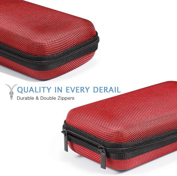 Hard Protective Travel Case, GLCON Electronic Organizer for Anker/Jackery/RAVPower Power Bank, Shockproof EVA Carrying Case for Cell Phones, Travel Gadgets for Cables, Car/GPS Accessories