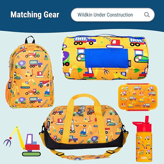 Wildkin Reusable Food Container for Kids – Airtight, Leak Resistant, Dishwasher Safe - Under Construction