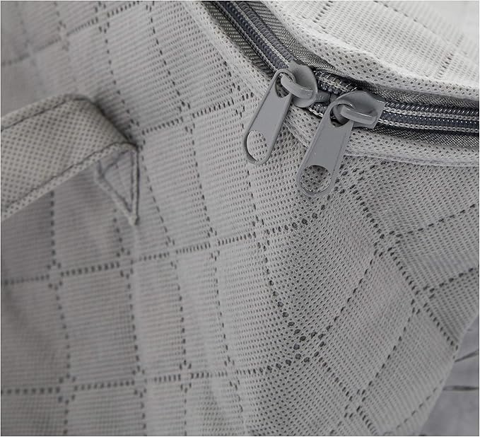 Amazon Basics Foldable Large Clothes Storage Bags with Clear Window & Carrying