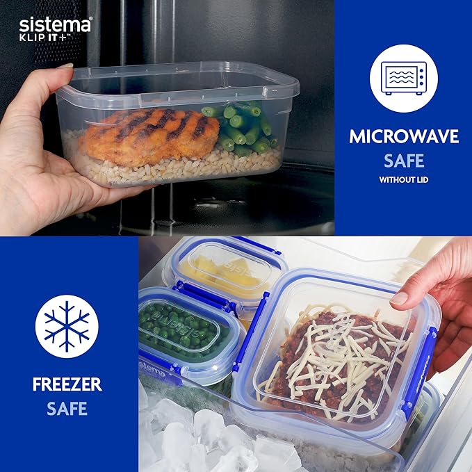 KLIP IT+ 3.35L Rectangle Food Storage Containers (3-Pack)