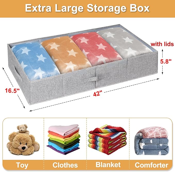 Extra Large Under Bed Storage 65L