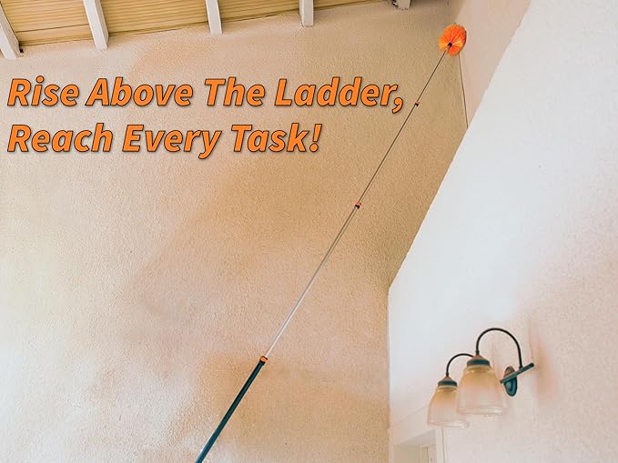 High Reach Duster Kit - 36ft, 5-30ft Pole, Ceiling & Window Cleaning