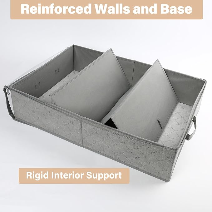 Foldable Under Bed Storage Bags, Closet Organizers and Storage Bins