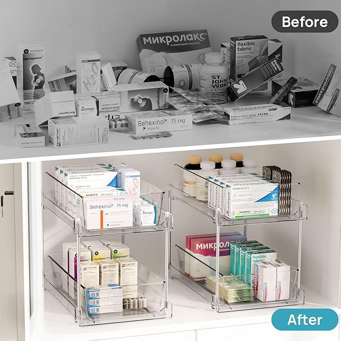 2 Tier Bathroom Storage Organizer