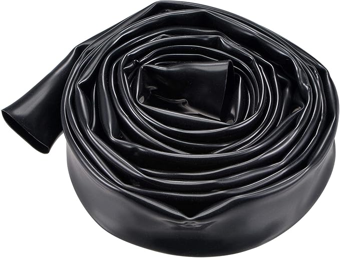 uxcell Black PVC Tube Wire Harness Tubing, 18mm ID 10ft Sleeve for Wire Sheathing Wire Protection