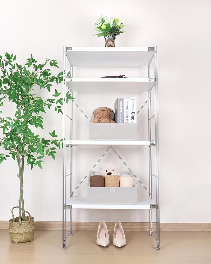 Closet Storage Bins, Large Trapezoid Storage Boxes with Handles