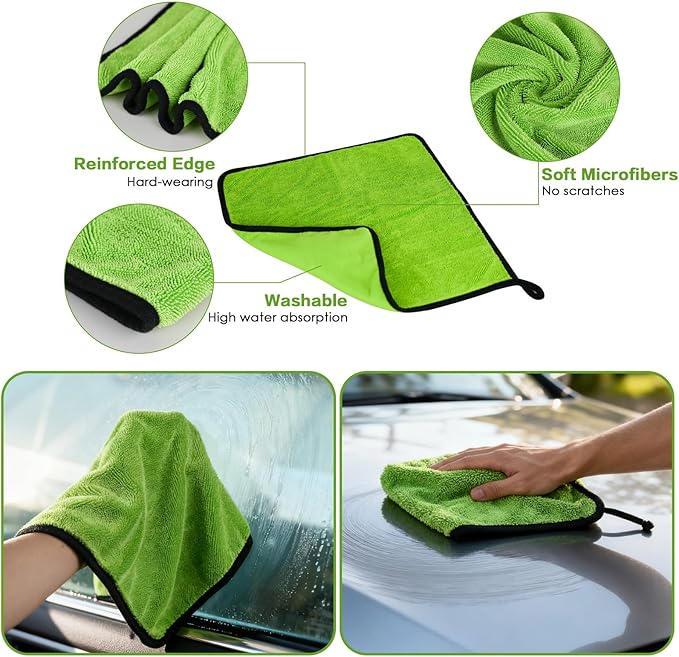 8PCS Windshield Cleaner Tool, Car Windshield Cleaner Tool with Extendable Handle 180° Rotation