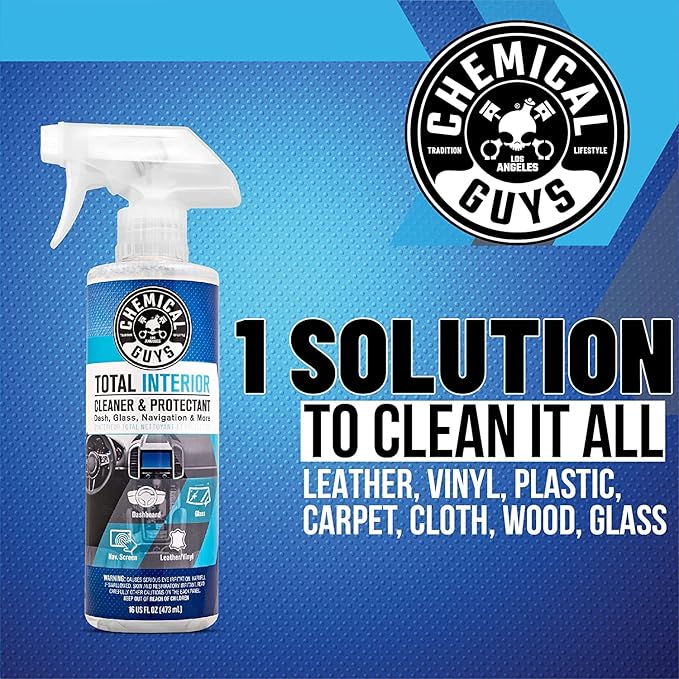 Chemical Guys HOL414 Total Interior Cleaner and Protectant, Refill Kit With 2 Dilution Bottles & 3 Premium Microfiber Towels (Safe for Cars, Trucks