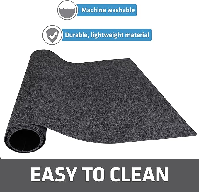 Drymate Premium XL Under Sink Mat, Waterproof Cabinet Protection Mats for Kitchen & Bathroom, Absorbent Shelf Liners, Slip-Resistant, Non-Adhesive, Machine Washable (USA Made)(24”x59”)(Charcoal)