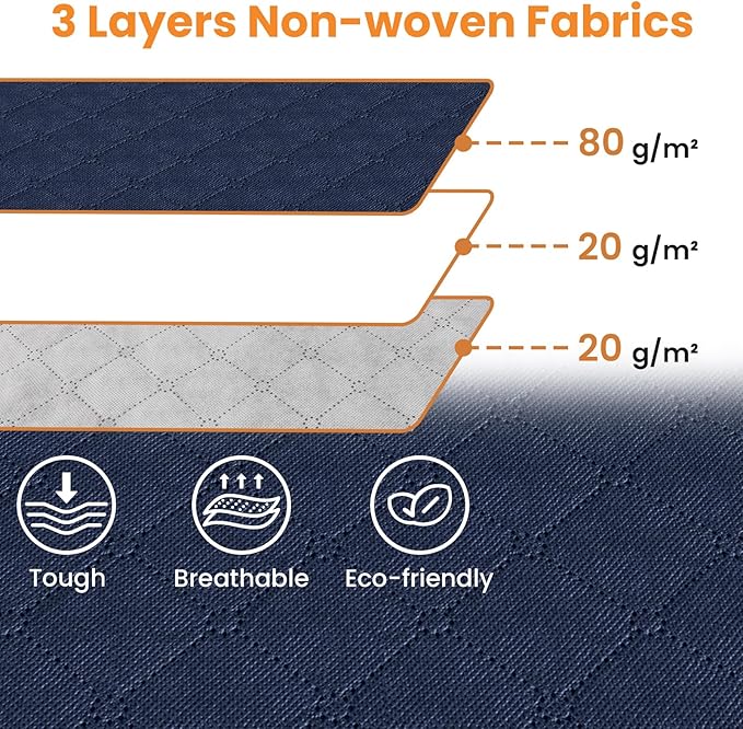 Fab totes 24 Gallons Clothes Storage, 6 Pack,Blue