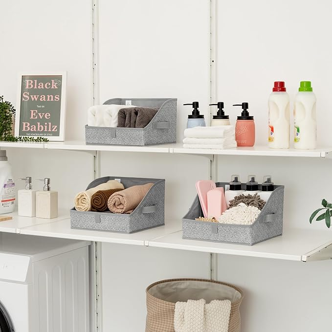 SAYS Trapezoid Storage Bin, Closet Shelf Organizers